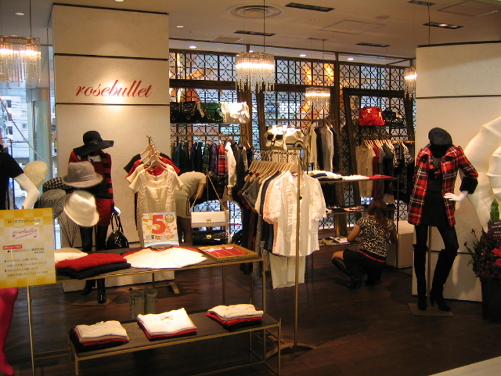 Rosebullet 浦和パルコ/ローズブリット 浦和パルコ/店舗設計・ショップデザイン:洋服・ファッションブランド