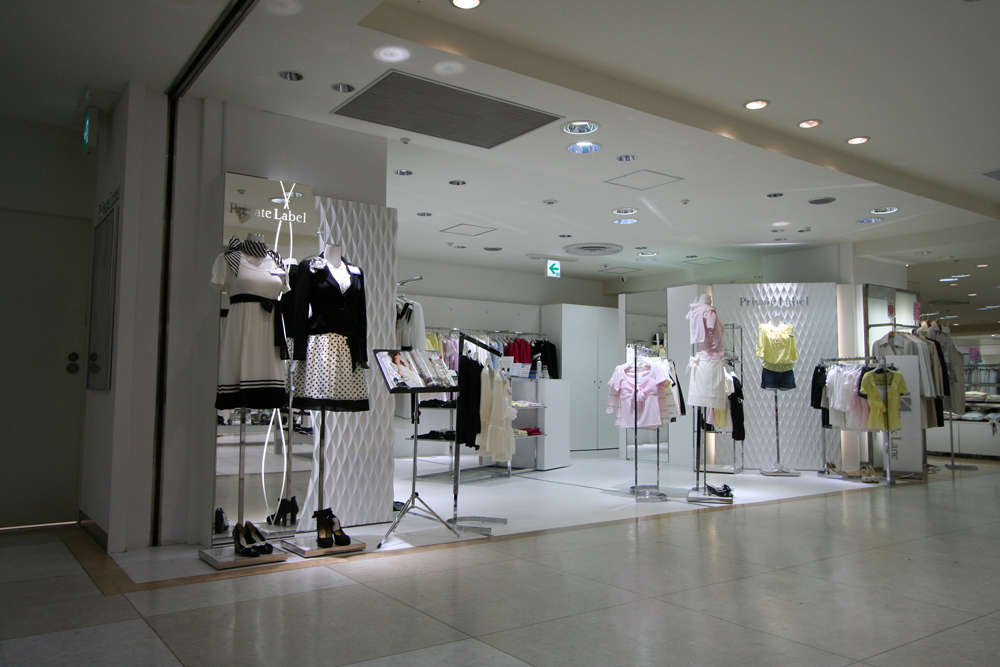 Private Label 池袋東武/プライベートレーベル 池袋東武/店舗設計・ショップデザイン:洋服・ファッションブランド