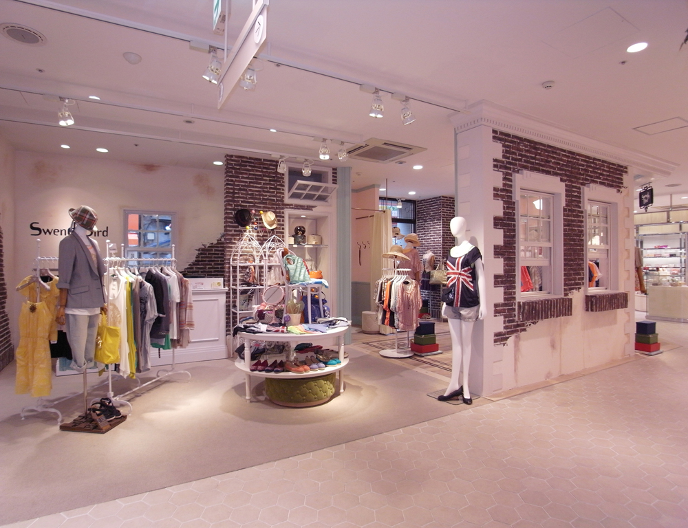 Swendybird 新宿丸井/スウェンディ バード 新宿丸井/店舗設計・ショップデザイン:洋服・ファッションブランド